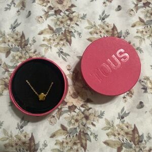 Tous Gold Clover Pendant Necklace